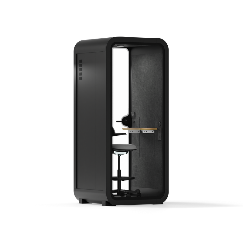 Oficina Pod Quell Flex Antracita / Gris oscuro / Con mobiliario