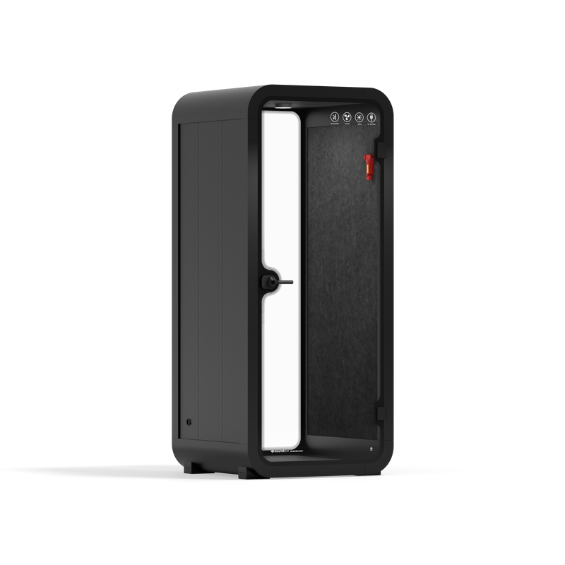 Quell Office Pod SoloCharcoal / Dark Grey / No Furniture