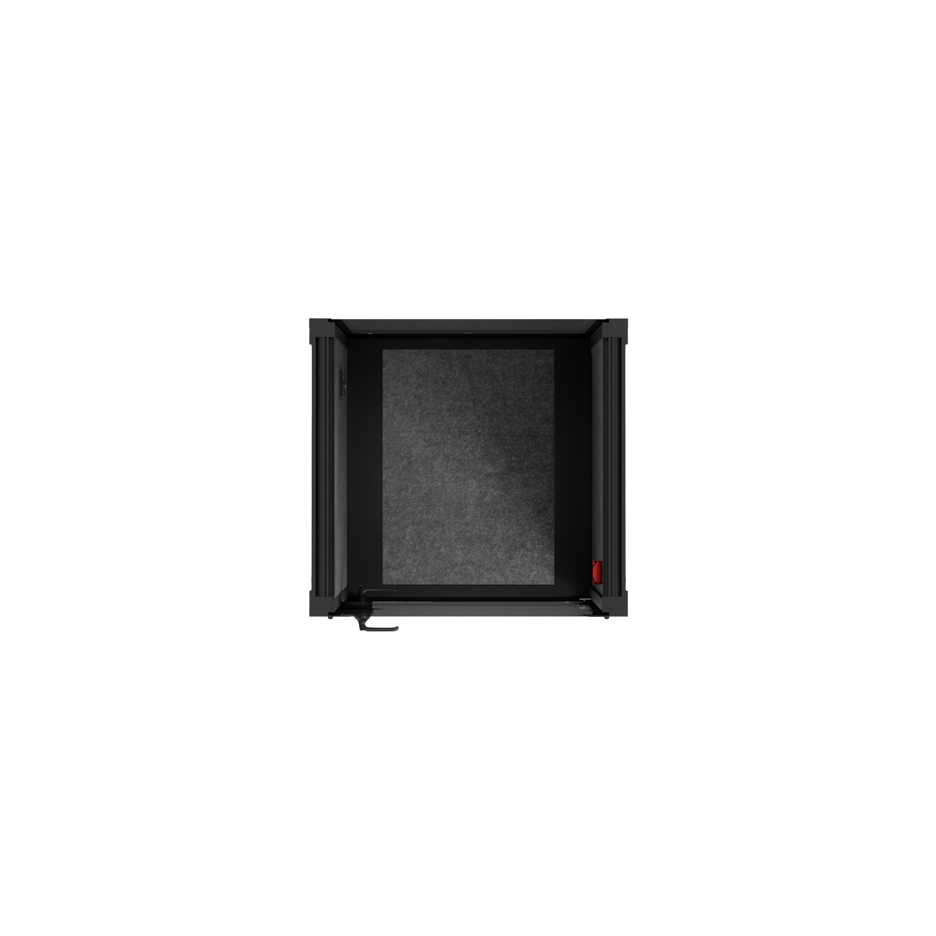 Office Pod Quell FlexCharcoal / Dark Grey / No Furniture