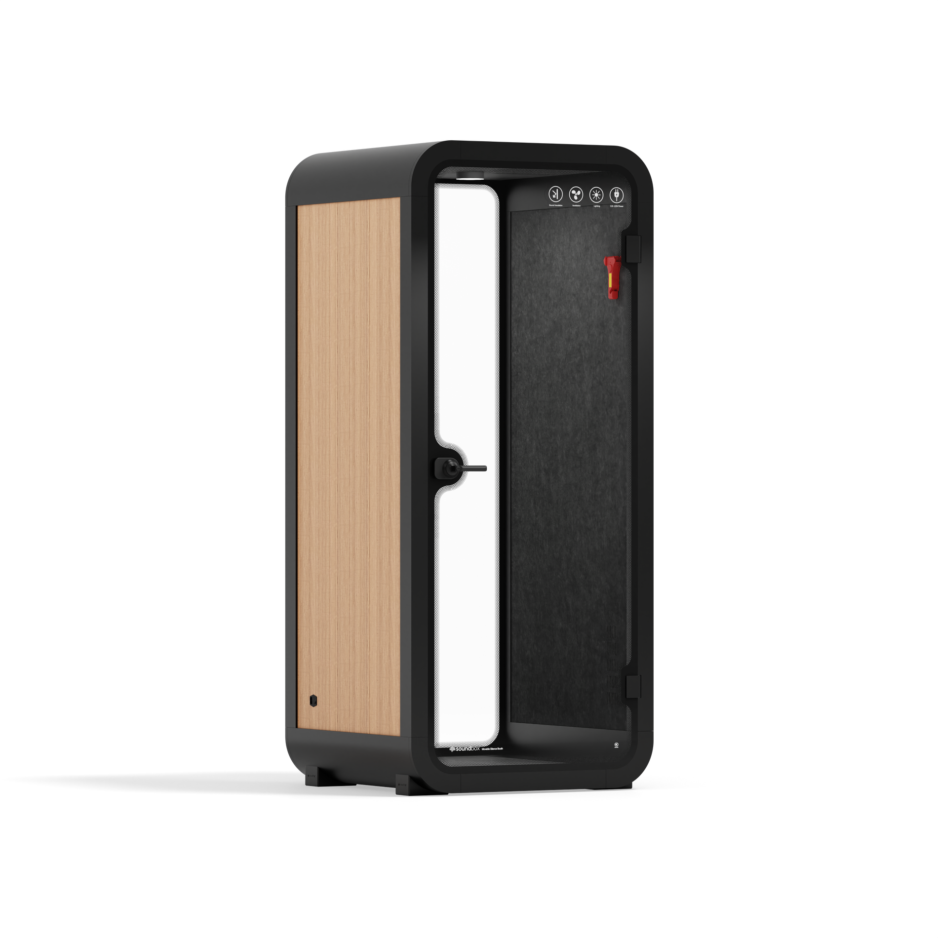 Office Pod Quell FlexWooden / Dark Grey / No Furniture