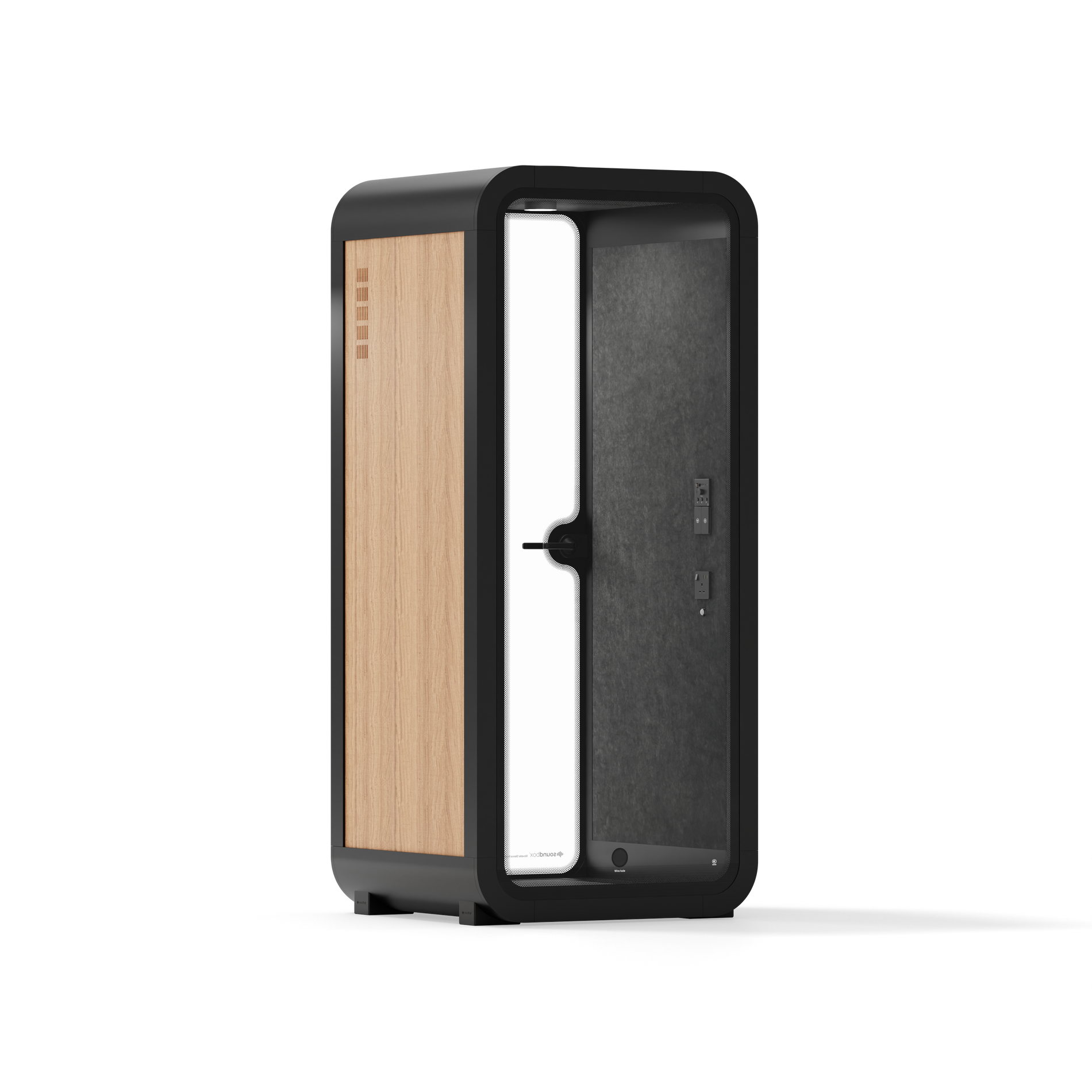 Office Pod Quell FlexWooden / Dark Grey / No Furniture