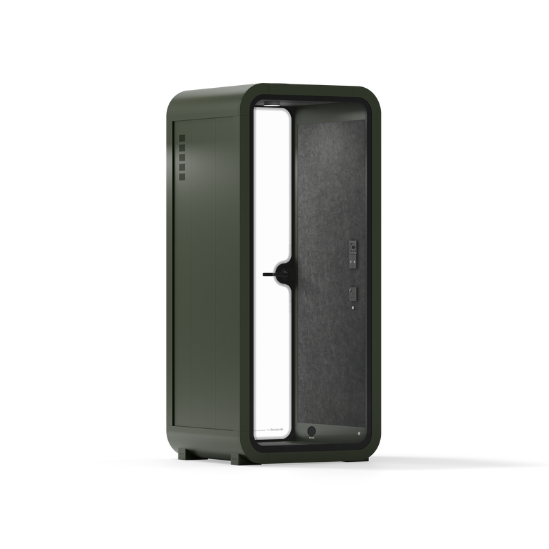 Office Pod Quell FlexGreen / Dark Grey / No Furniture