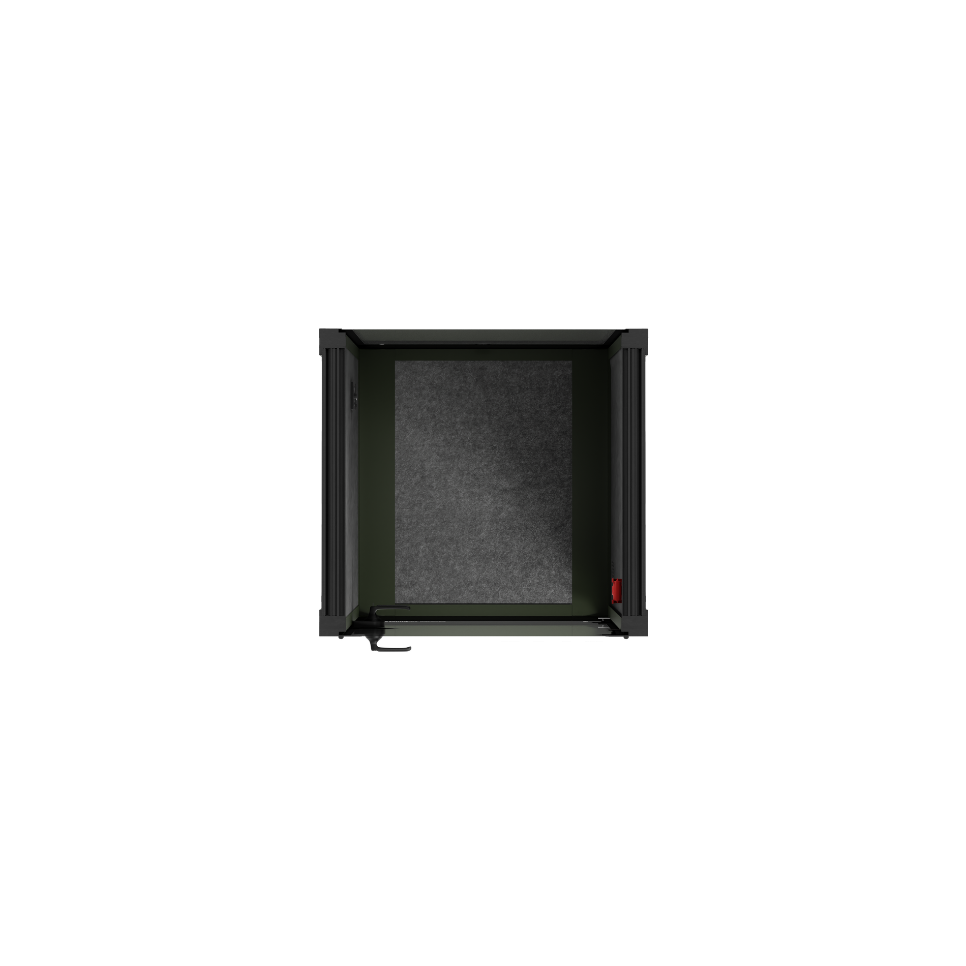 Office Pod Quell FlexGreen / Dark Grey / No Furniture