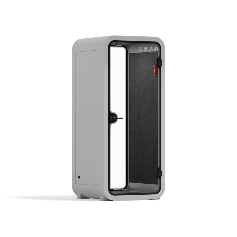 Quell Office Pod SoloLight Grey / Dark Grey / No Furniture