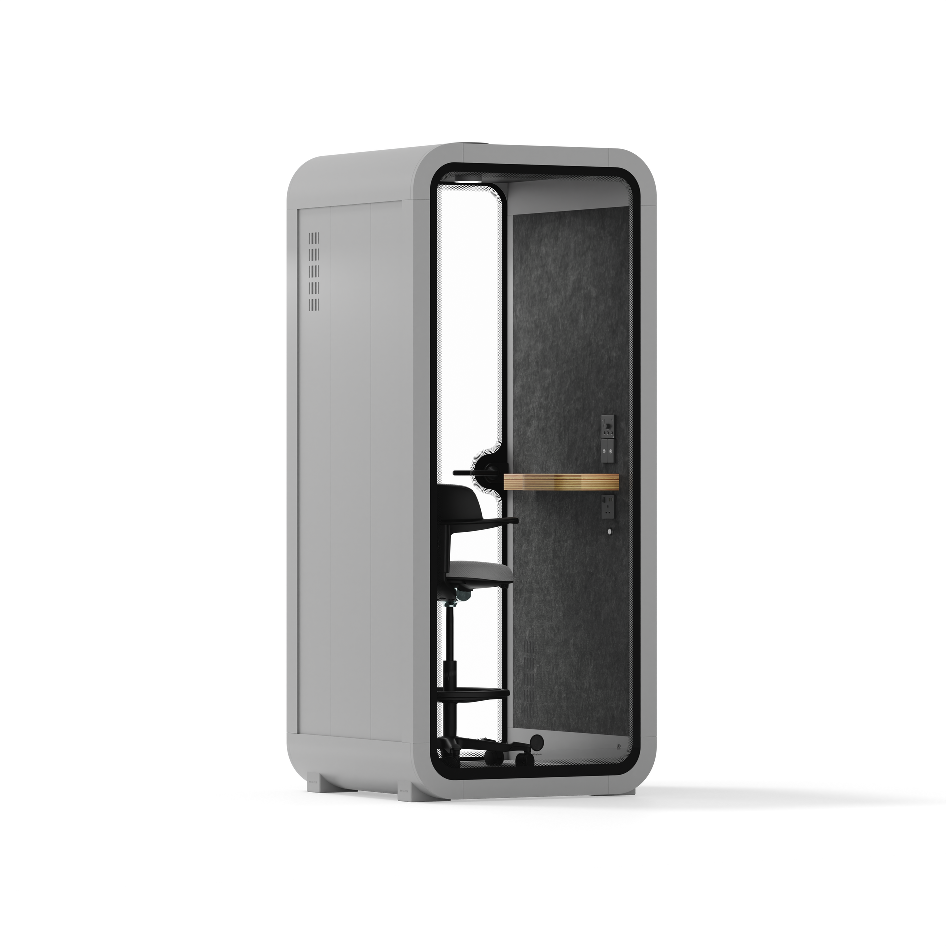 Quell Büro-Pod SoloLight Grey / Dark Grey / With Furniture