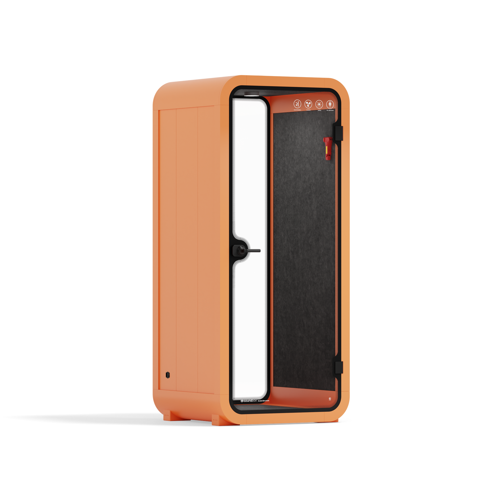 Office Pod Quell FlexOrange / Dark Grey / No Furniture