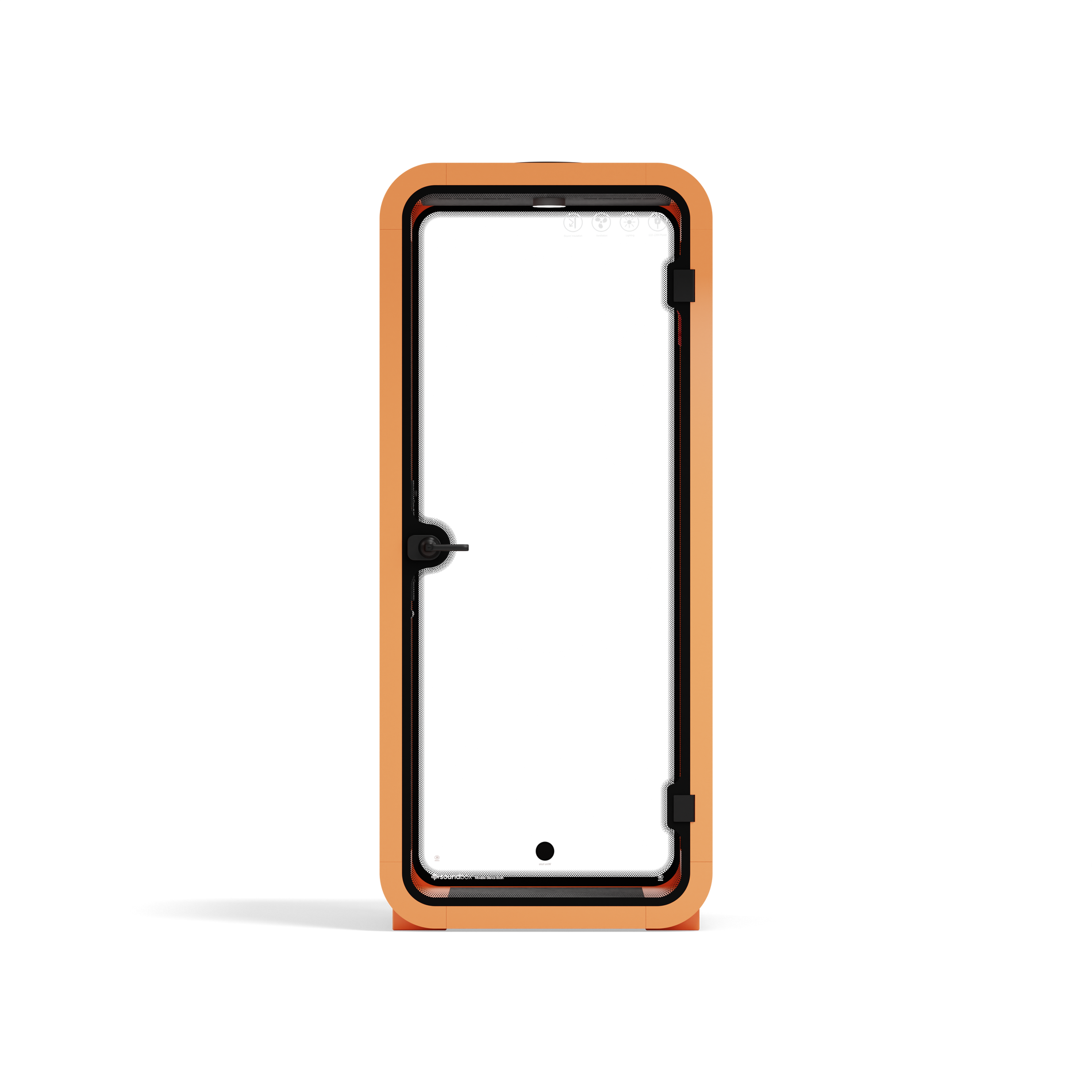 Office Pod Quell FlexOrange / Dark Grey / No Furniture