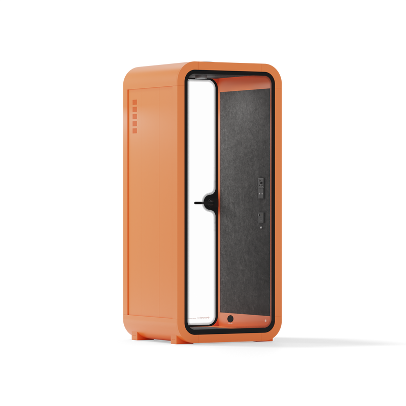 Office Pod Quell FlexOrange / Dark Grey / No Furniture