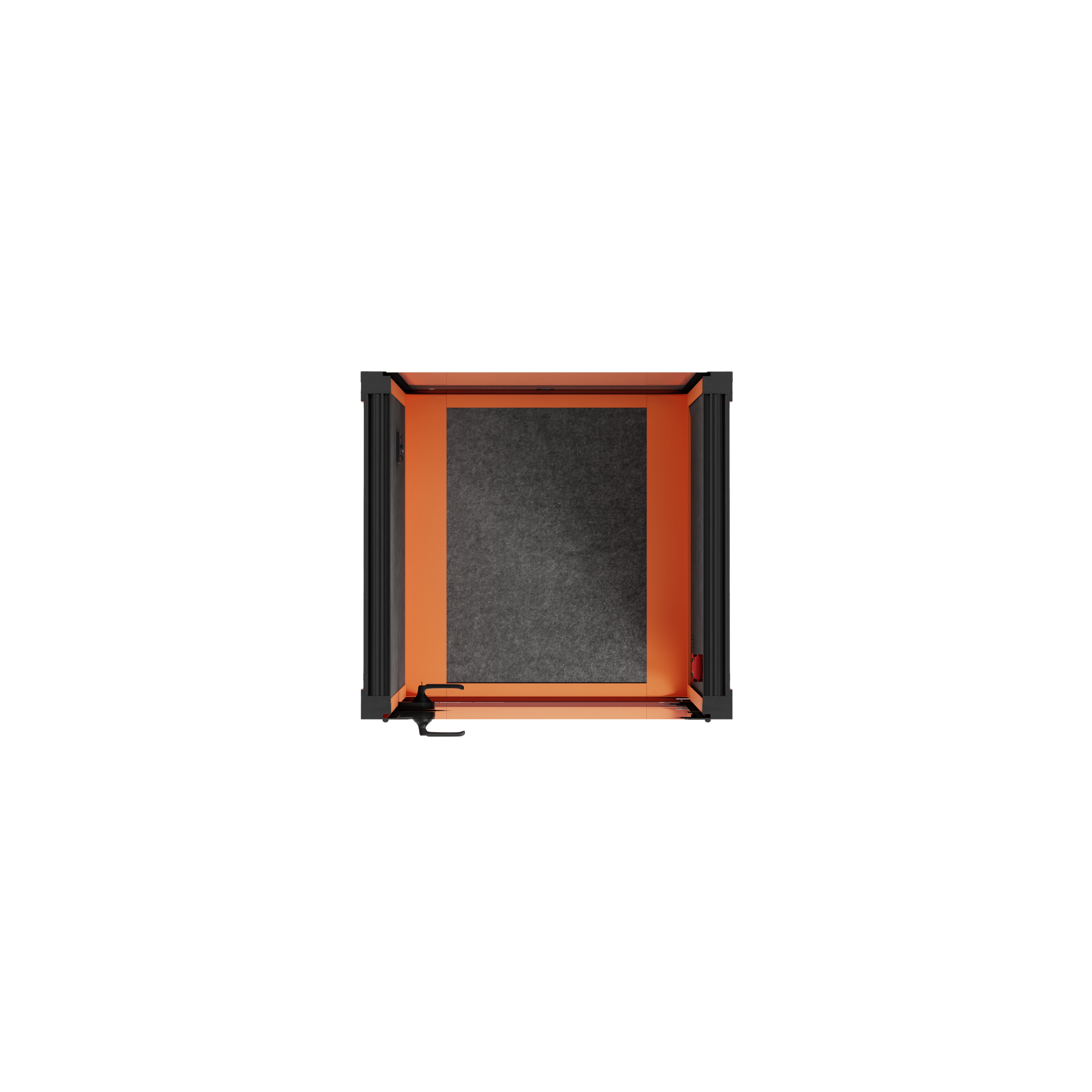 Office Pod Quell FlexOrange / Dark Grey / No Furniture