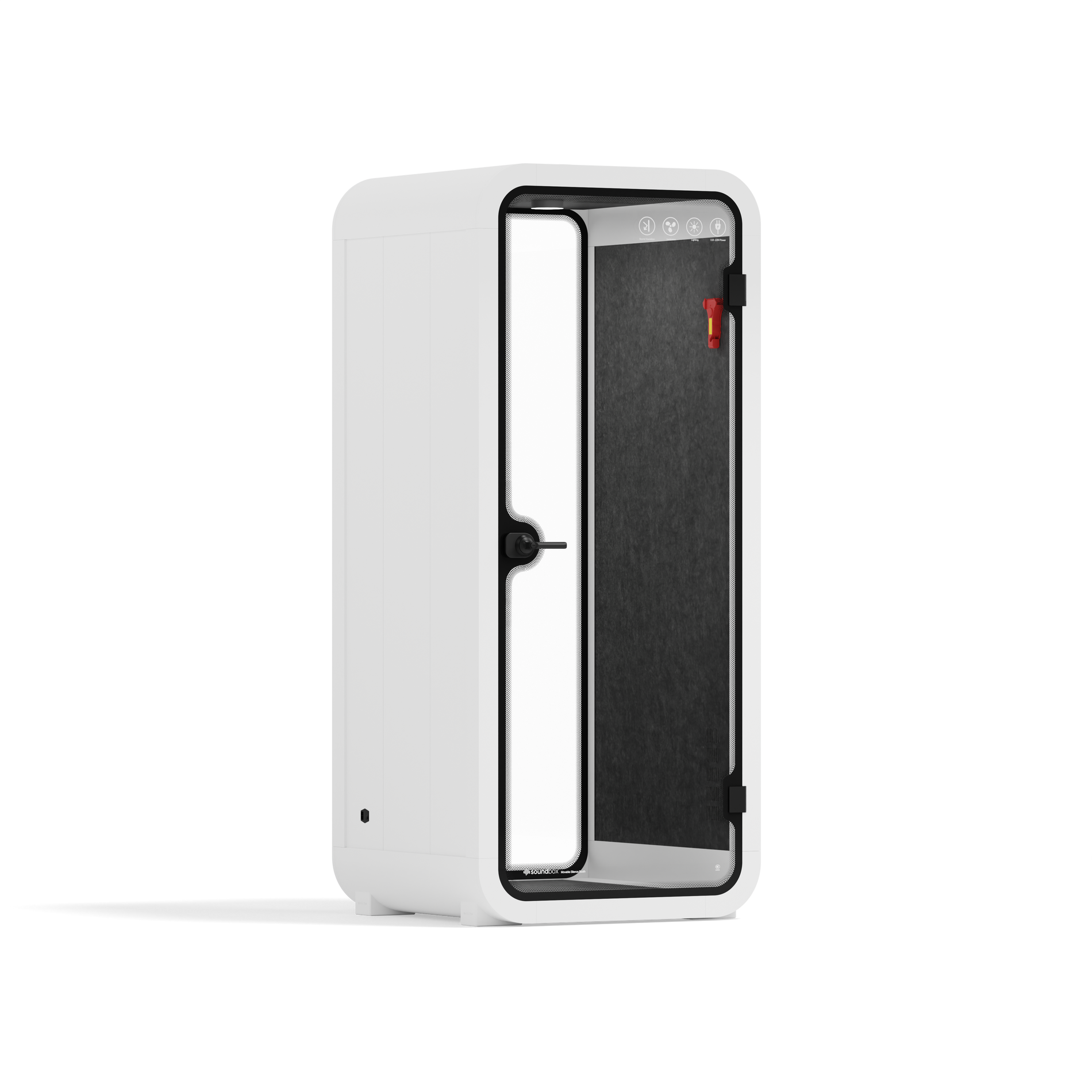 Office Pod Quell FlexWhite / Dark Grey / No Furniture