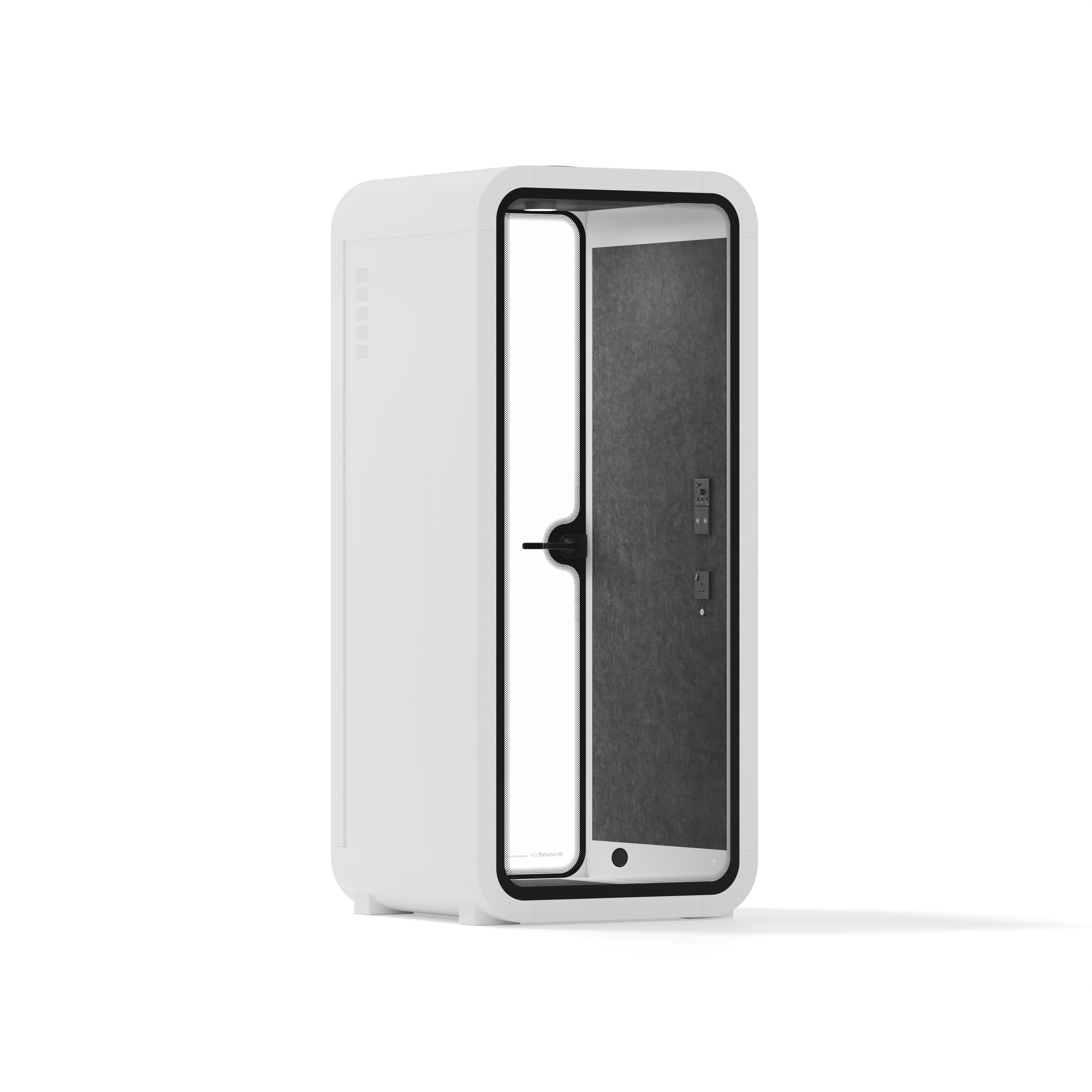 Office Pod Quell FlexWhite / Dark Grey / No Furniture