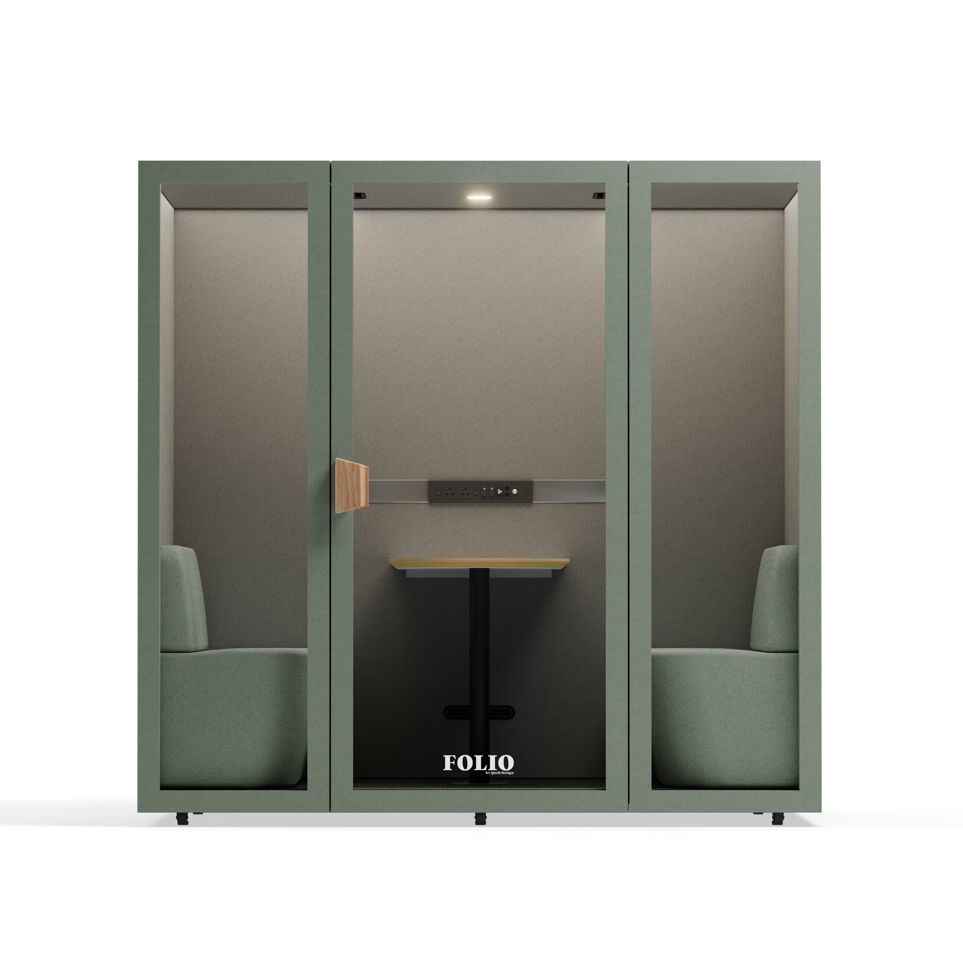 Folio Office Pod - 2-4 PersonFolio Dusty Teal / Furniture As Per Images