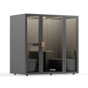 Soundbox Folio Office Pod 2-4-Person Dark Grey