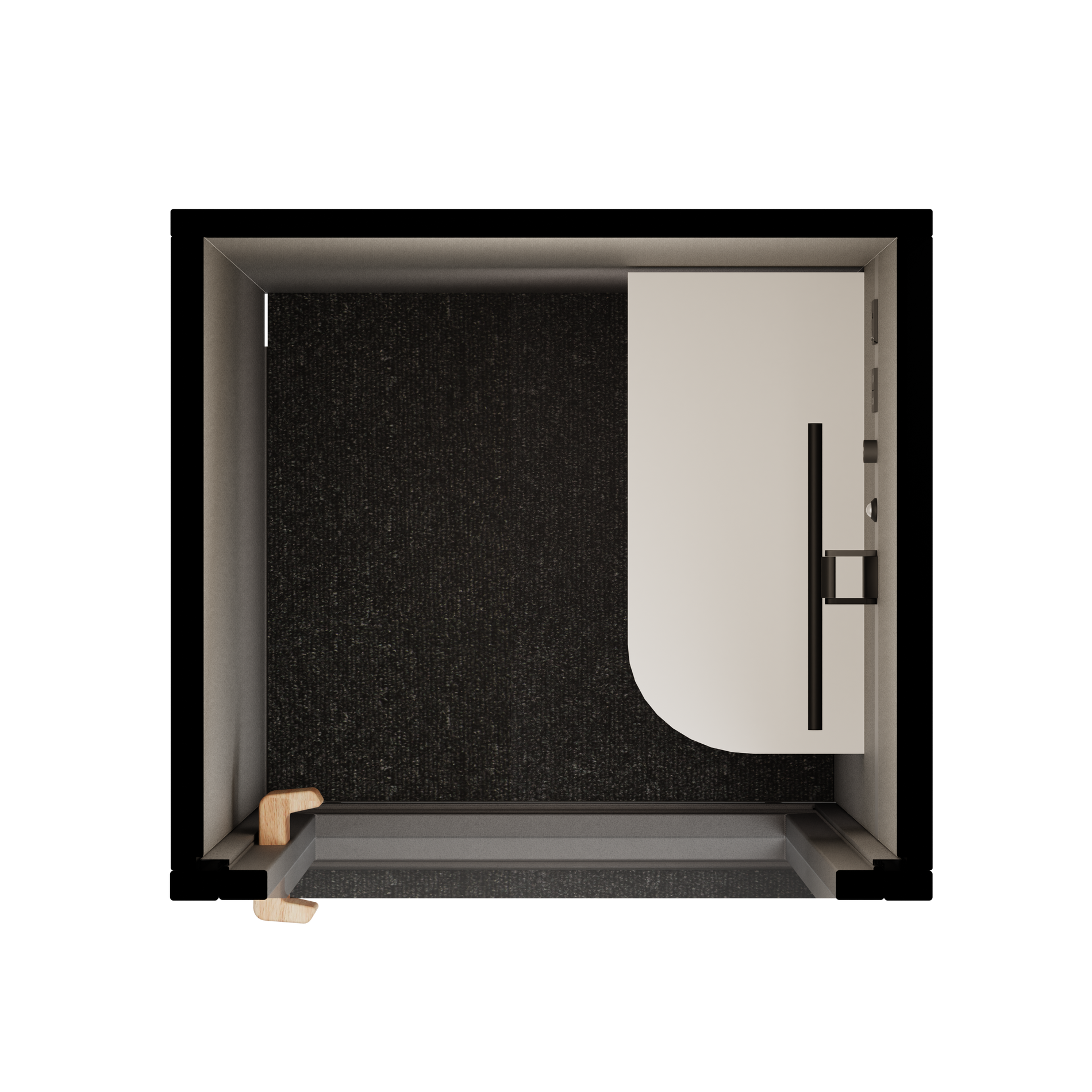 Cabine téléphonique individuelle Folio - DeboutFolio Dark Grey / Furniture Set 1