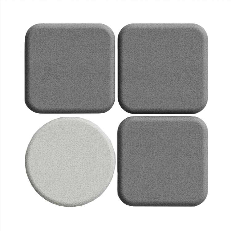 Acoustic Wall PanelDark Grey / Round / 60cm by 60cm