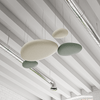 beige acoustic ceiling panels set soundbox