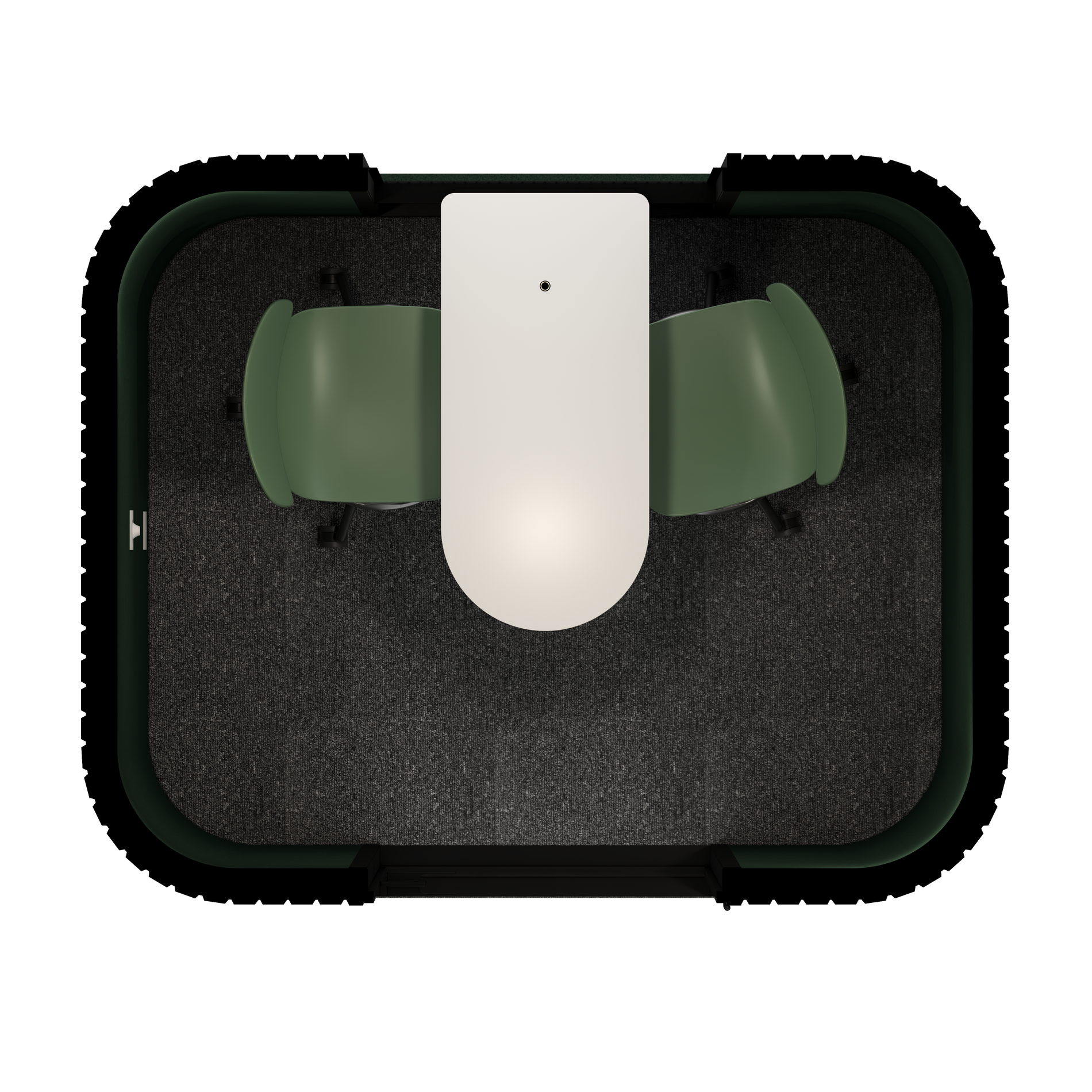 Anja MSzmaragdowa zieleń / Krzesło Coaster