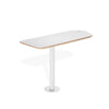 Diagonal floating desk for 1-2 person phone booths by Soundbox Store – compact workspace with modern design and cable management hole