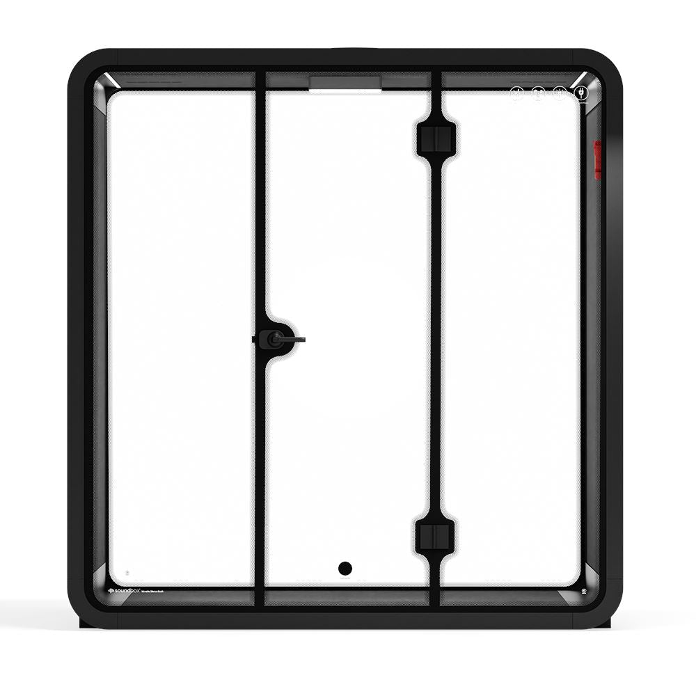 Quell - 4 persoons vergadercabineAntraciet / Donkergrijs / Geen meubilair
