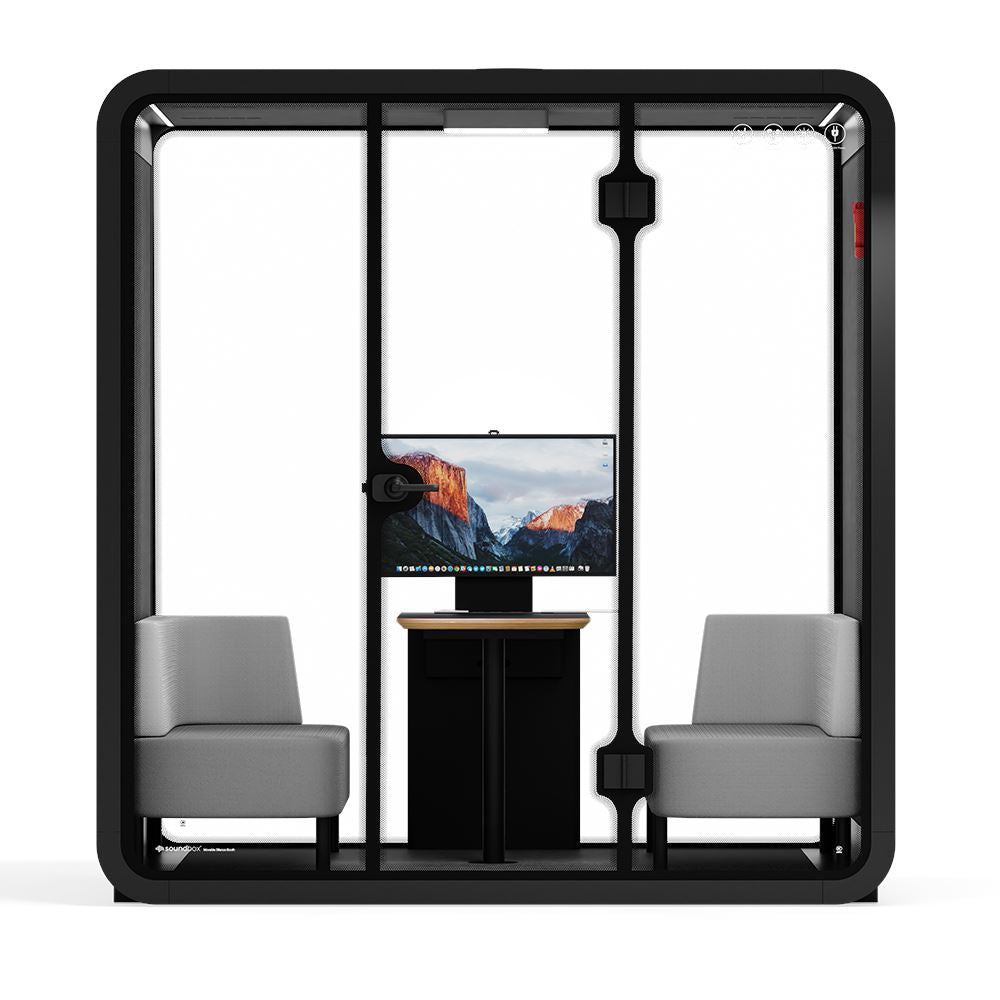 Quell - 4 persoons vergadercabineAntraciet / Donkergrijs / Luxe