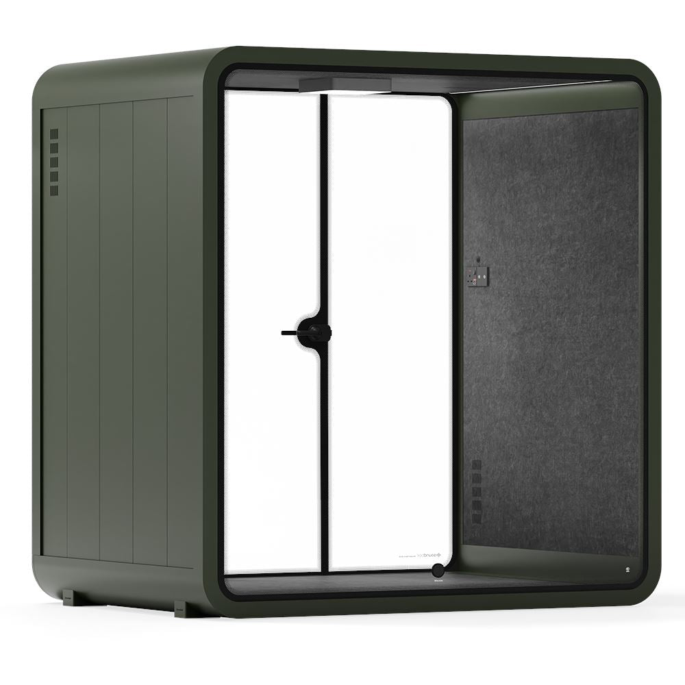Quell - 4 persoons vergadercabineGroen / Donkergrijs / Geen meubilair