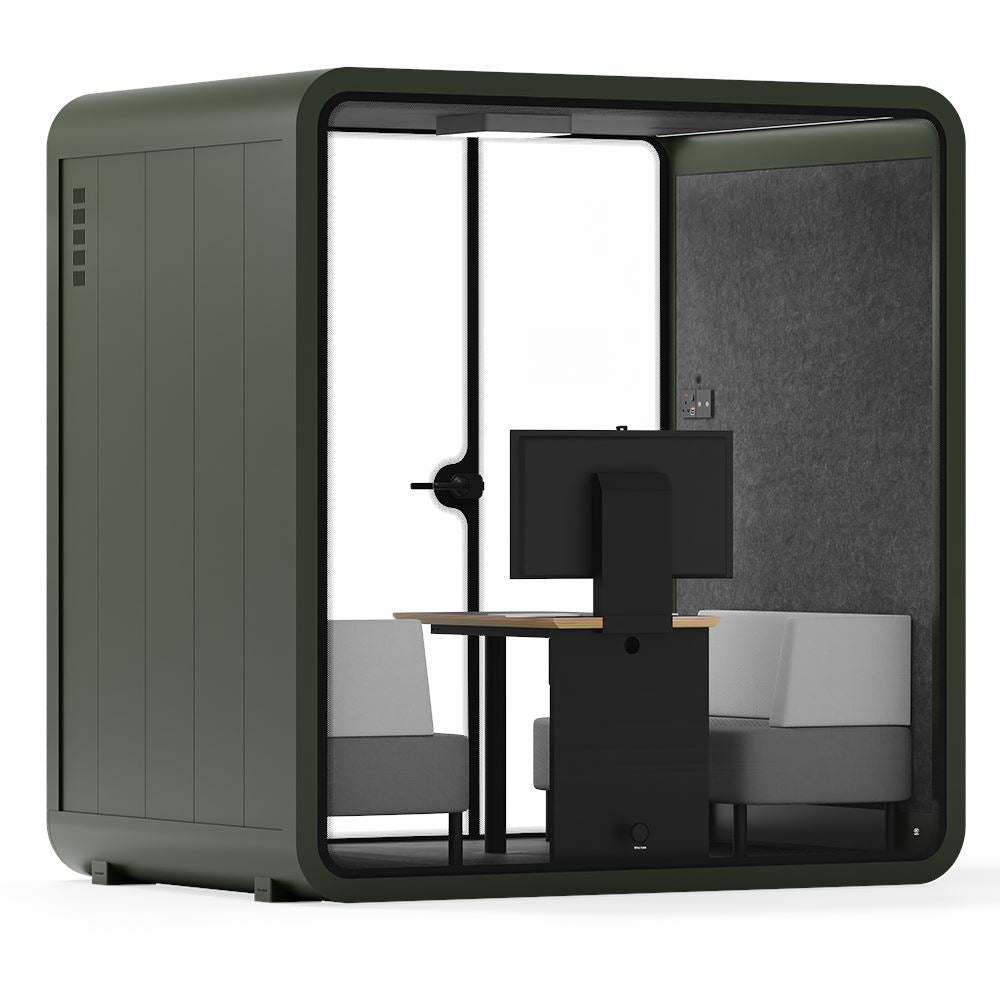 Quell - 4 persoons vergadercabineGroen / Donkergrijs / Luxe