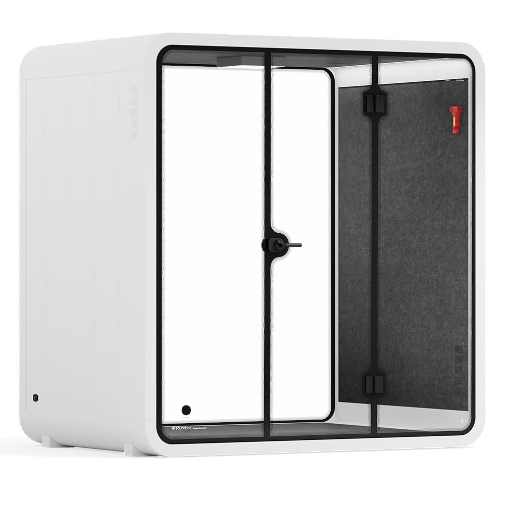 Quell - 4 persoons vergadercabineWit / Donkergrijs / Geen meubilair