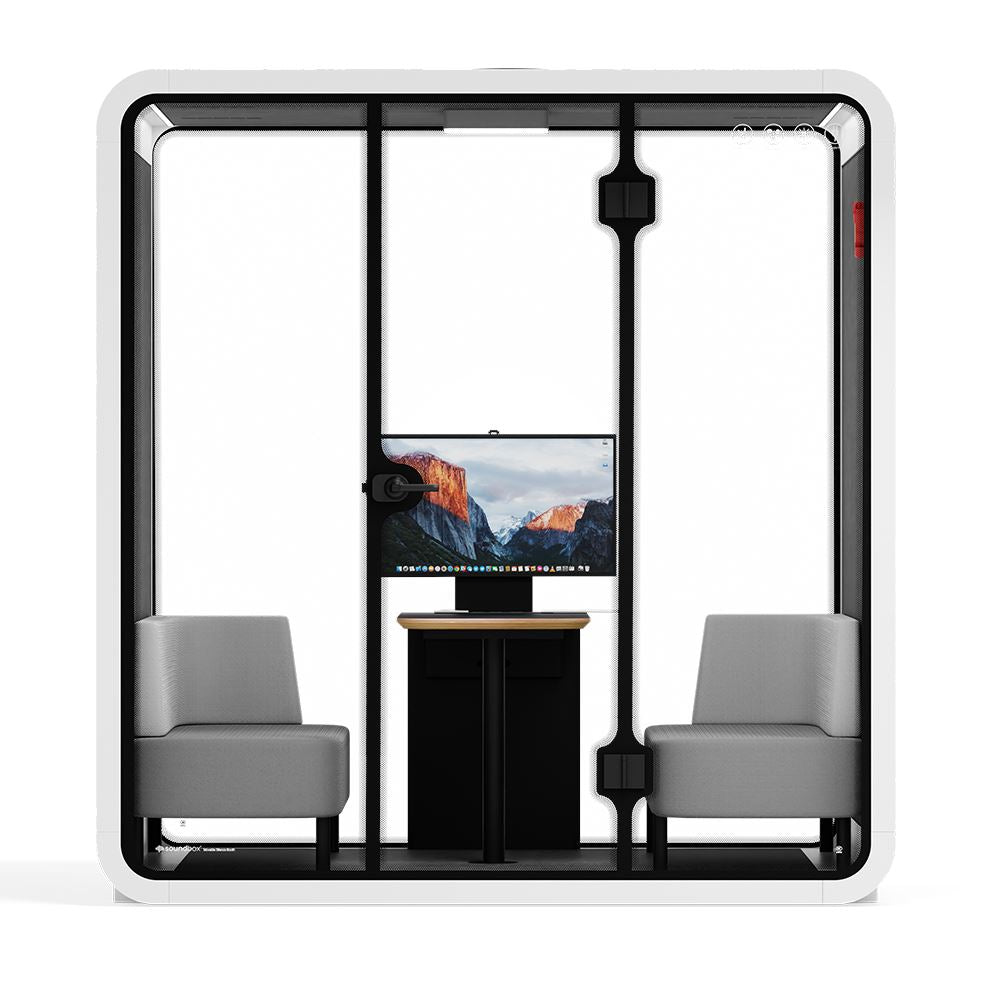 Quell - 4 persoons vergadercabineWit / Donkergrijs / Luxe