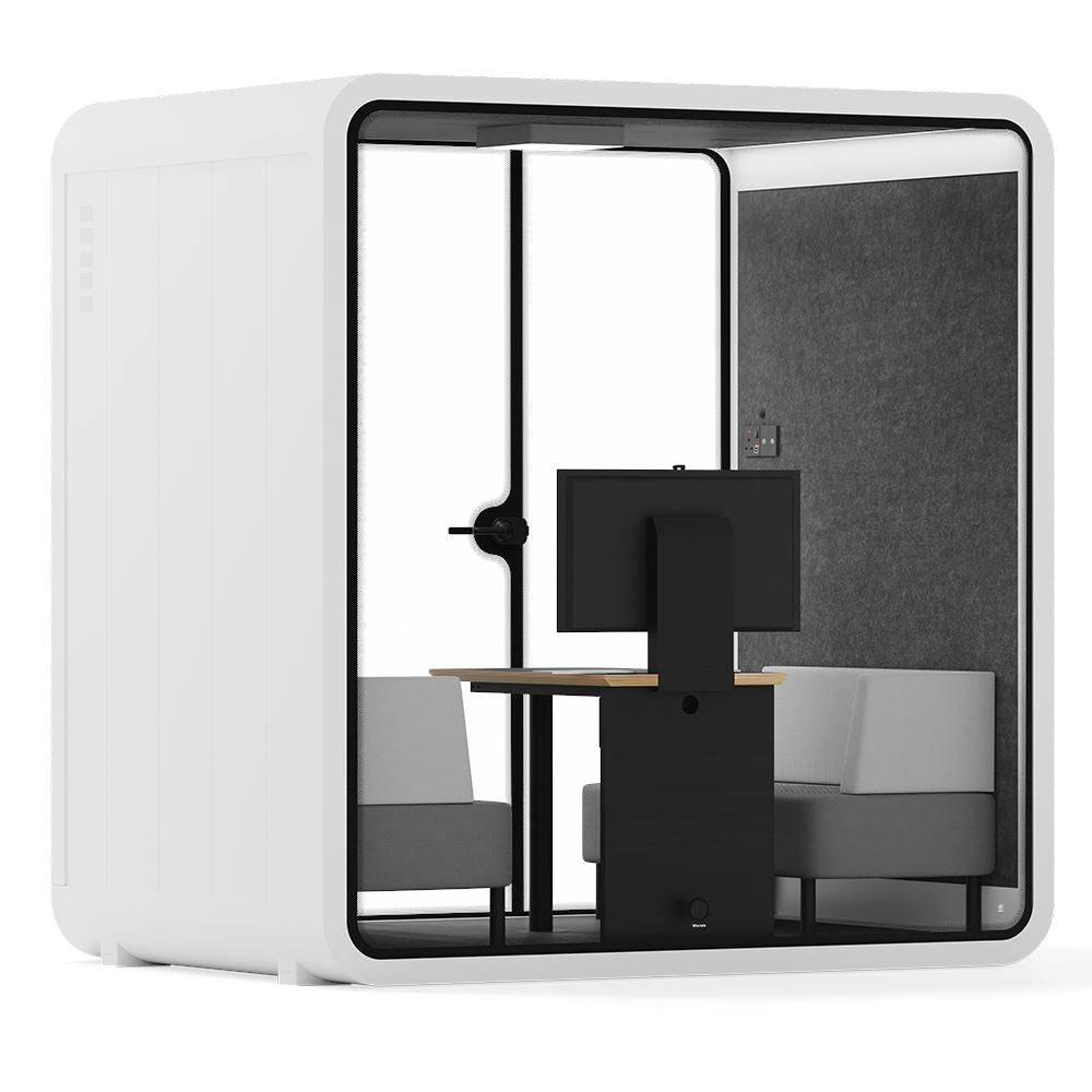 Quell - 4 persoons vergadercabineWit / Donkergrijs / Luxe