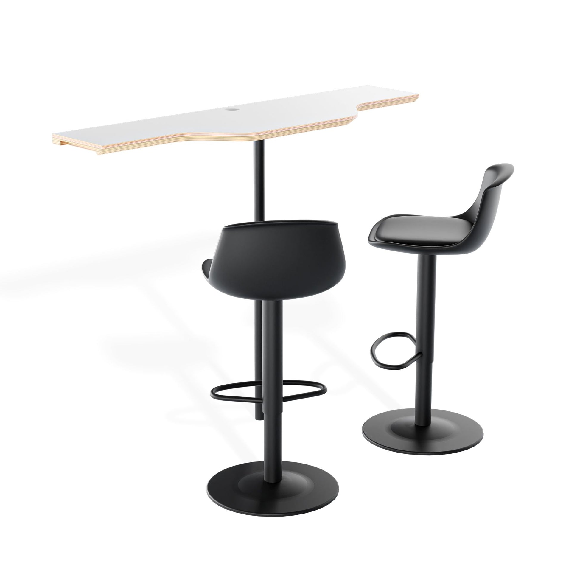 Meubilair voor 1-2 persoons telefooncellenDiagonale tafel