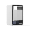Privacy Film for Soundbox office pods – medium pod back panel with frosted privacy treatment, alternate angle